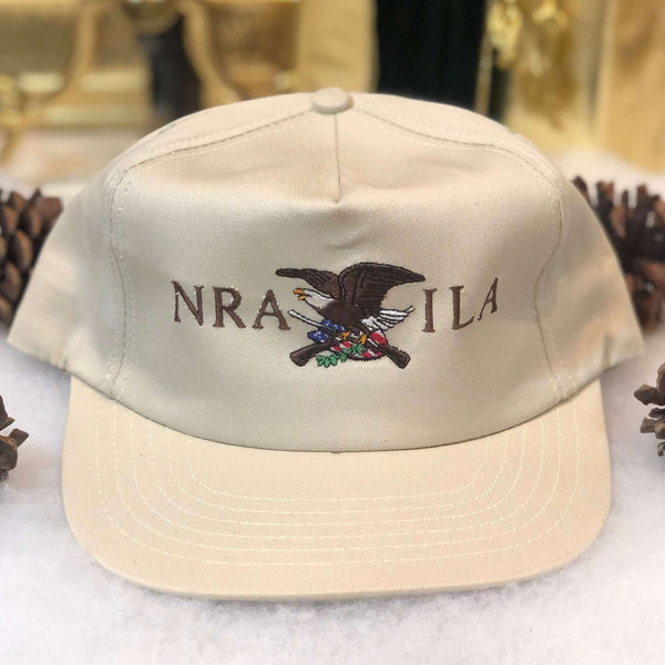 Vintage Deadstock NWOT NRA ILA Rifles Firearms Twill Strapback Hat