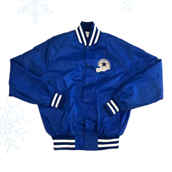 Vintage Deadstock NWOT NFL Dallas Cowboys Nylon Bomber Jacket (XL)