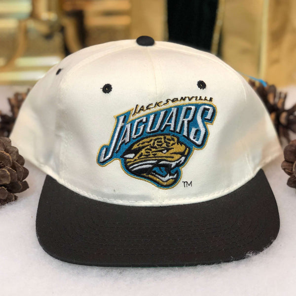 Vintage Deadstock NWOT NFL Jacksonville Jaguars Annco FRAM Twill Snapback Hat