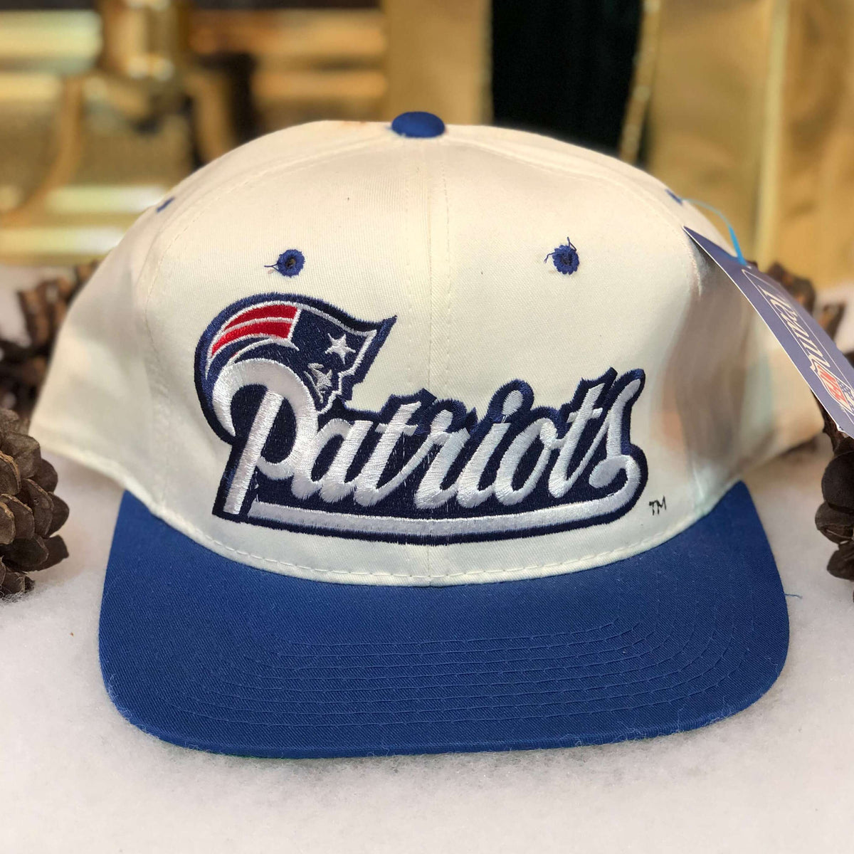 Vintage Deadstock NWT NFL New England Patriots Annco Snapback Hat – 