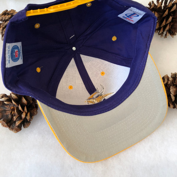 Vintage Deadstock NWT Logo Athletic NFL Minnesota Vikings Snapback Hat