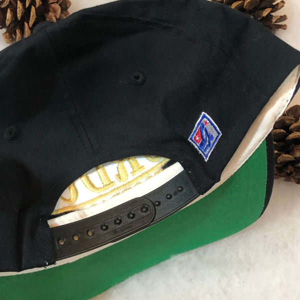 Vintage Deadstock NWOT NCAA Purdue Boilermakers Football The Game Split Bar Twill Snapback Hat