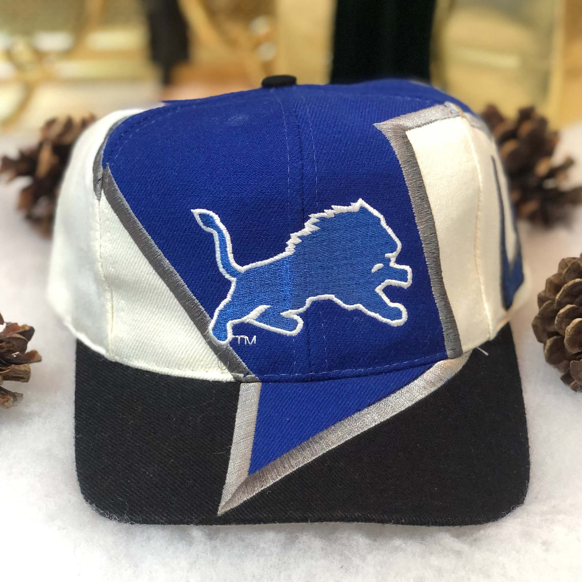 Vintage NFL Detroit Lions Top of the World Bolt Wool Snapback Hat – 