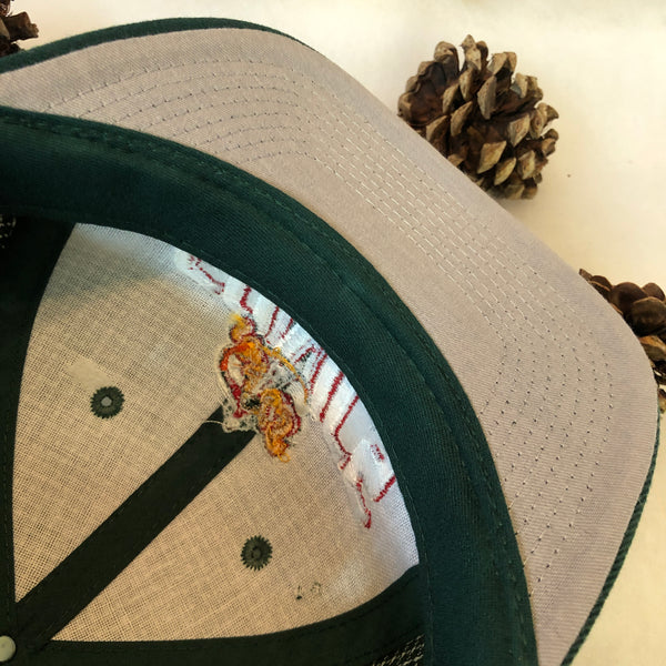 Vintage Deadstock NWT Logo Athletic NBA Seattle Supersonics Checkered Plaid Velcro Hat