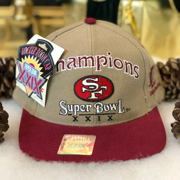 Vintage Deadstock NWT Logo Athletic NFL Super Bowl XXIX Champions San Francisco 49ers Snapback Hat