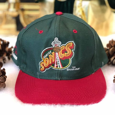 Vintage 1994 Logo 7 NBA Seattle Supersonics Snapback Hat