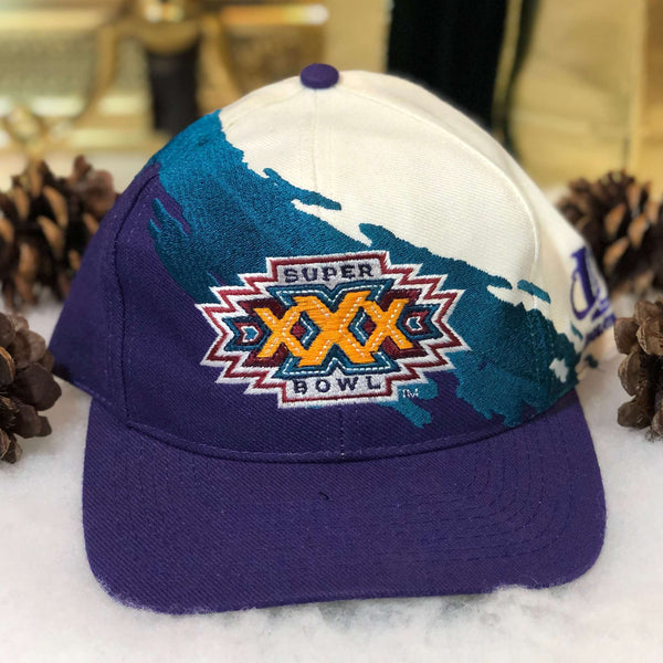 Vintage Deadstock NWOT NFL Super Bowl XXX Logo Athletic Splash Snapback Hat