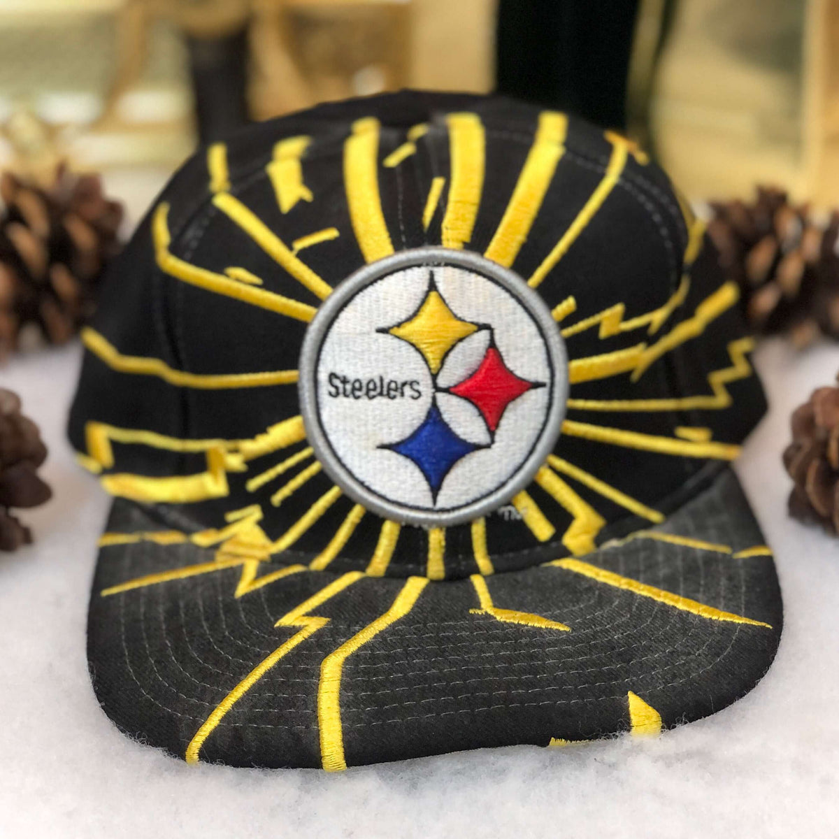 Vintage NFL Pittsburgh Steelers Starter Collision Wool Snapback Hat – 