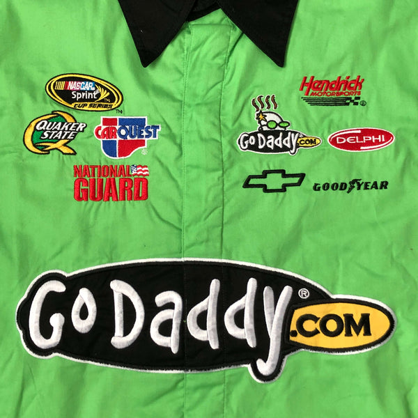 Vintage Deadstock NWT NASCAR GoDaddy.com Mark Martin Pit Crew Button Up Shirt (XXL)