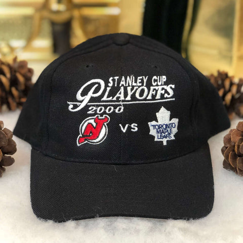 Vintage Deadstock NWOT 2000 NHL Stanley Cup Playoffs New Jersey Devils Toronto Maple Leafs Wool Snapback Hat