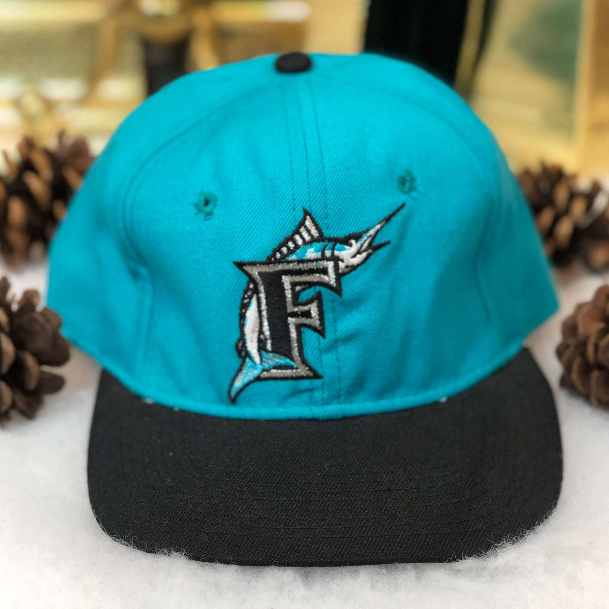 Vintage MLB Florida Marlins New Era Wool Fitted Hat 7 3/8 – 🎅 Bad Santa