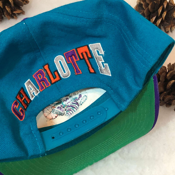 Vintage NBA Charlotte Hornets The G Cap Wool Snapback Hat