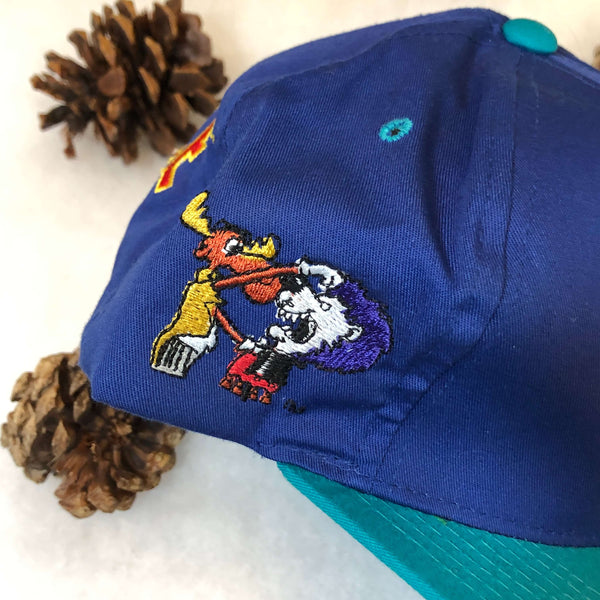 Vintage Deadstock NWT 1993 Bullwinkle American Needle Blockhead Twill Snapback Hat