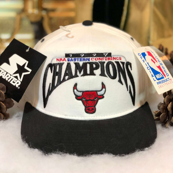 Vintage Deadstock NWT NBA Chicago Bulls 1997 Champions Starter Snapback Hat