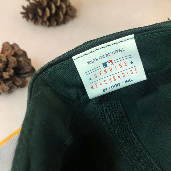 Vintage Deadstock NWT MLB Oakland Athletics Logo 7 *YOUTH* Twill Snapback Hat