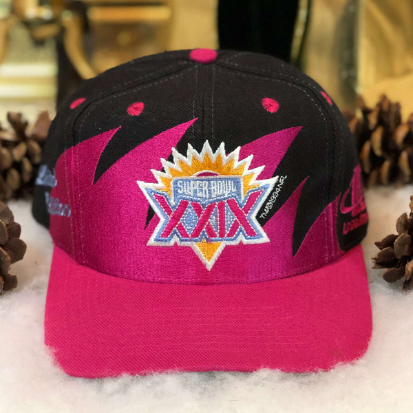 Vintage Deadstock NWOT NFL Super Bowl XXIX Logo Athletic Sharktooth Snapback Hat