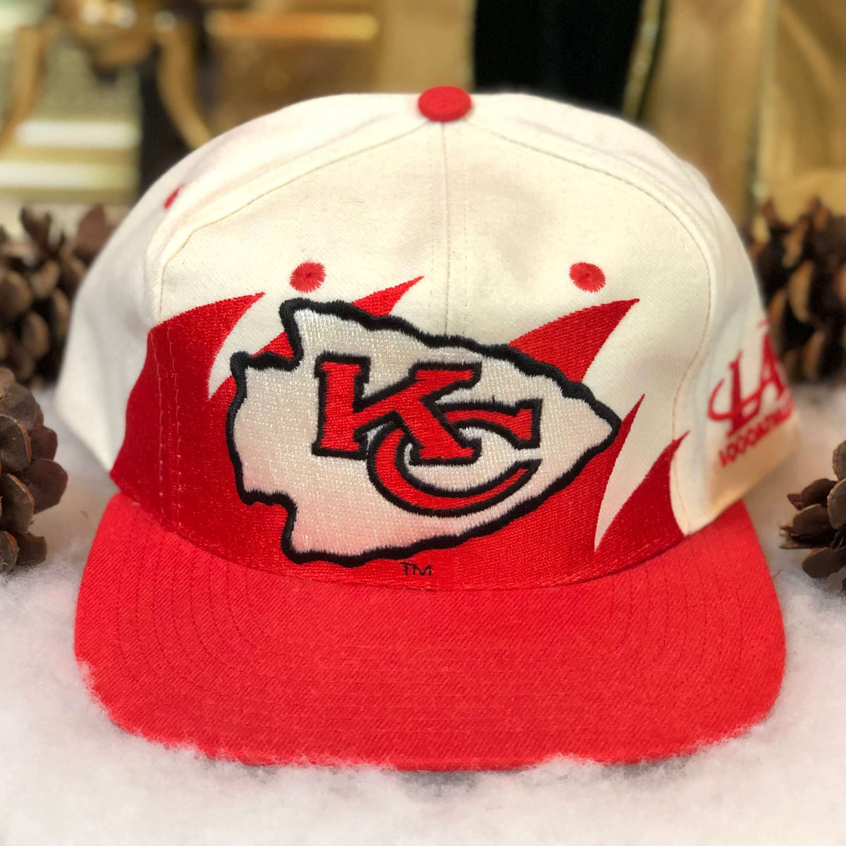 Vtg NWOT NFL Kansas City Chiefs Logo Athletic Sharktooth Snapback Hat – 🎅  Bad Santa