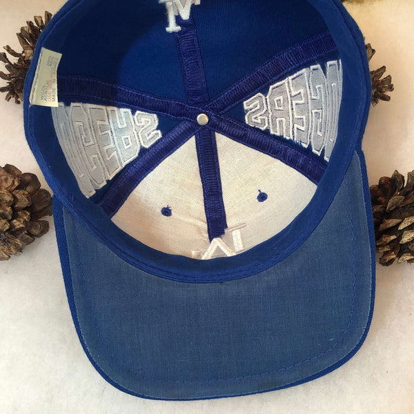 Vintage MLB Los Angeles Dodgers Bootleg Brim Script Wool Snapback Hat