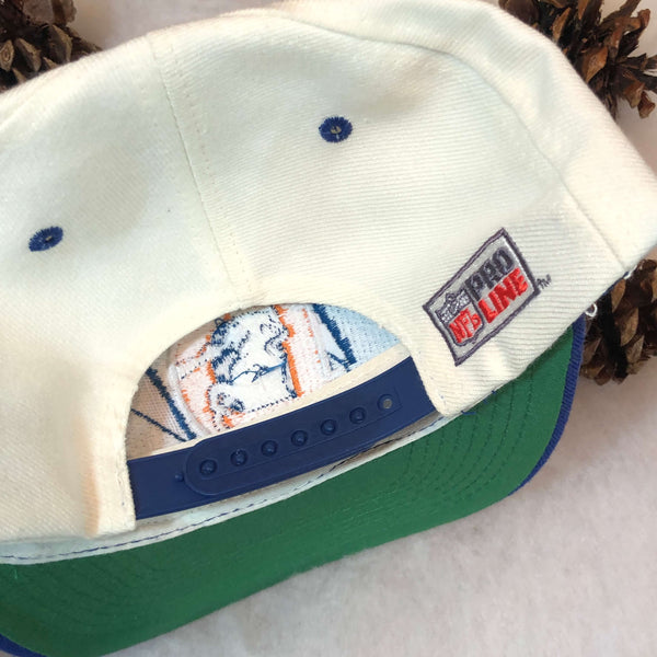 Vintage Deadstock NWOT NFL Denver Broncos Logo Athletic Sharktooth Snapback Hat