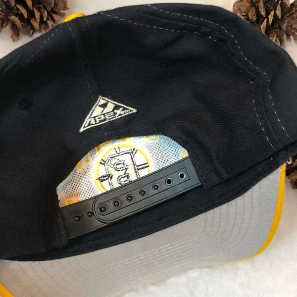 Vintage Deadstock NWOT NHL Boston Bruins Apex One Wool Snapback Hat