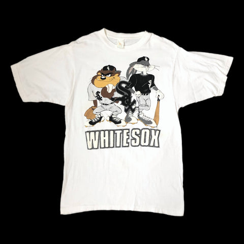 Vintage MLB Chicago White Sox Taz Bugs Bunny Looney Tunes T-Shirt