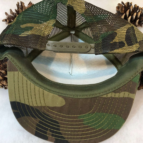 Vintage Deadstock NWOT Texas Trophy Hunters Association Camouflage Trucker Hat