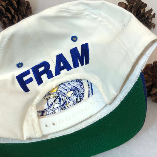 Vintage Deadstock NWOT NFL Los Angeles Rams FRAM Annco Twill Snapback Hat