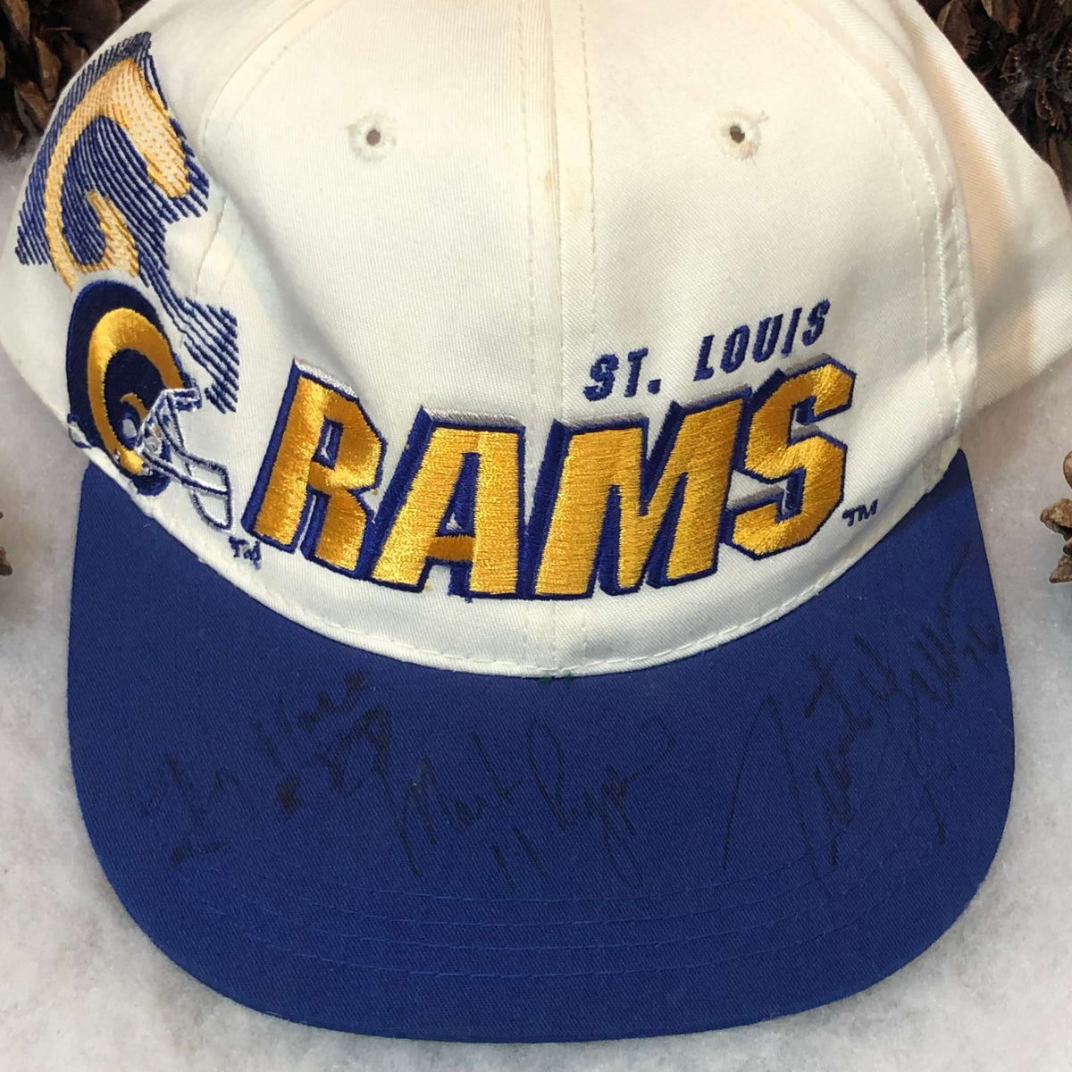 Vintage NFL St. Louis Rams Side Stripes Snapback Hat – 🎅 Bad Santa