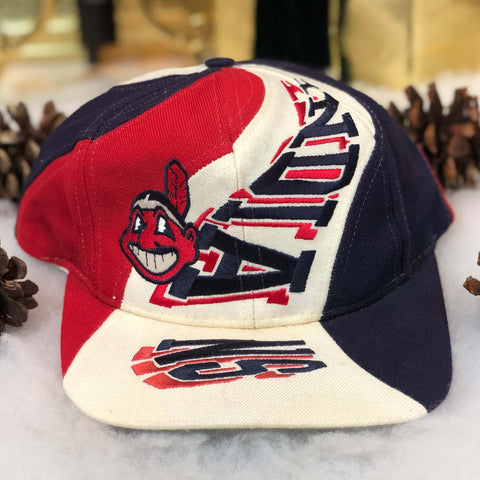 Vintage MLB Cleveland Indians Drew Pearson Wool Snapback Hat