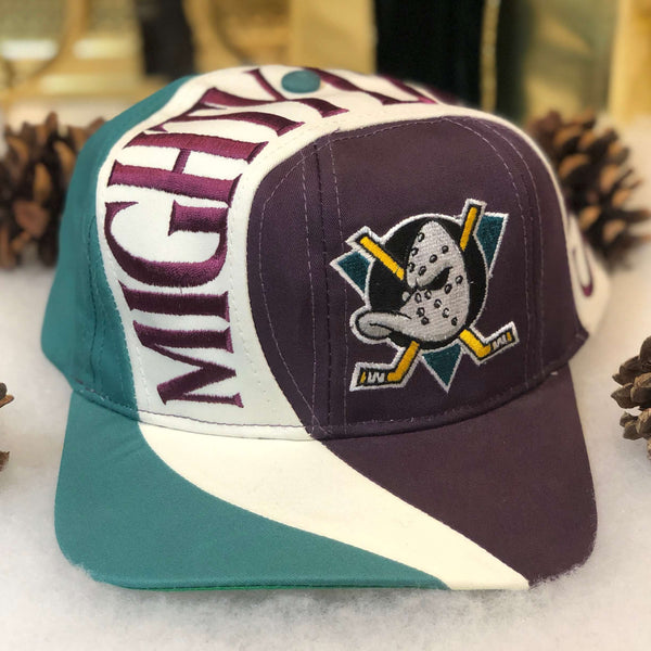 Vintage Deadstock NWOT NHL Anaheim Mighty Ducks Highway Twins Enterprise Snapback Hat