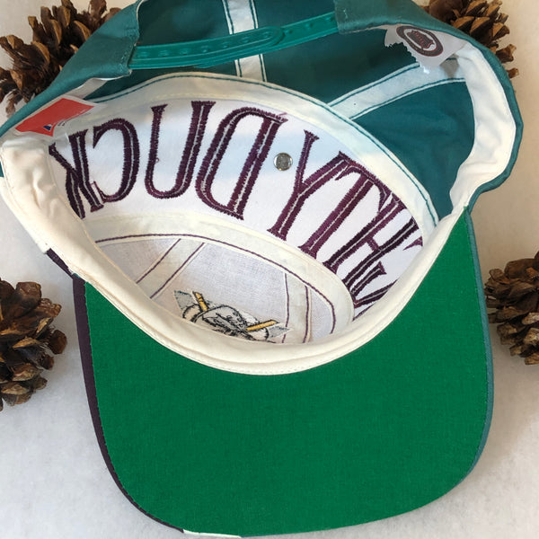 Vintage Deadstock NWOT NHL Anaheim Mighty Ducks Highway Twins Enterprise Snapback Hat