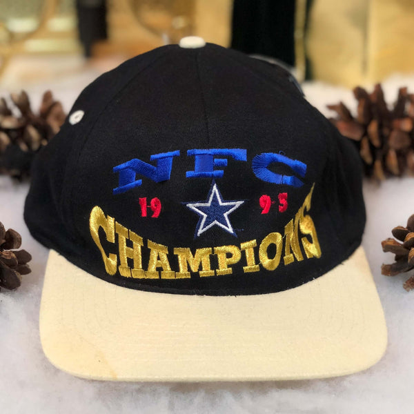 Vintage Deadstock NWT 1995 NFL Dallas Cowboys NFC Champions Strapback Hat