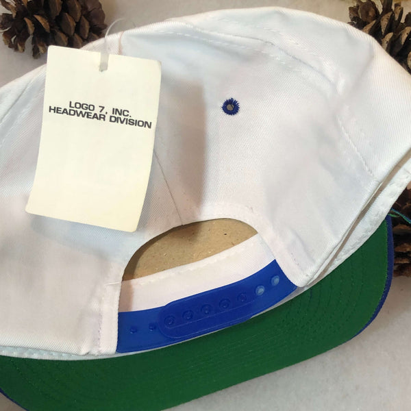 Vintage Deadstock NWT 1995 NBA Finals Logo 7 Twill Snapback Hat