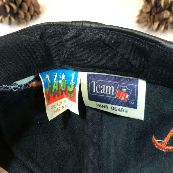 Vintage Deadstock NWOT NFL Denver Broncos Leather Strapback Hat