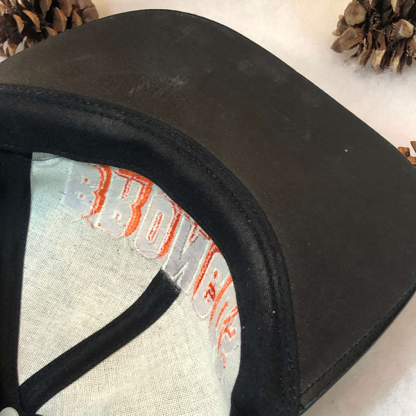 Vintage Deadstock NWOT NFL Denver Broncos Leather Strapback Hat