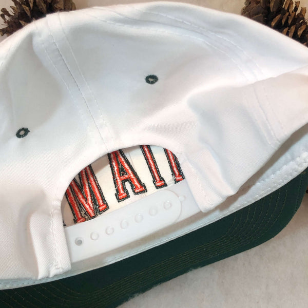 Vintage Deadstock NWOT NCAA Miami Hurricanes Arch Twill Snapback Hat