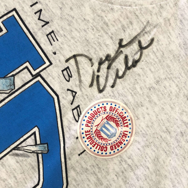Vintage Deadstock NWT NCAA 1995 Final Four UNC Tar Heels Dick Vitale Shirt Xplosion Signed T-Shirt (L)