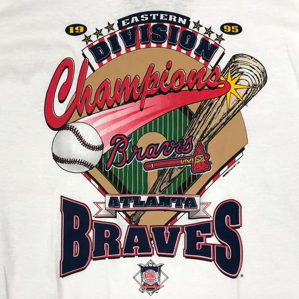 Vintage Deadstock NWT 1995 MLB Atlanta Braves Eastern Division Champions Starter T-Shirt (L)