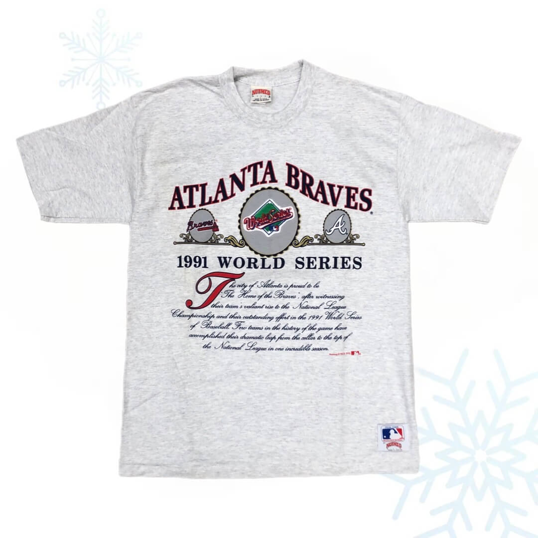 Atlanta Braves XL NL Champions T-Shirt 1991 Official World Series  Merchandise