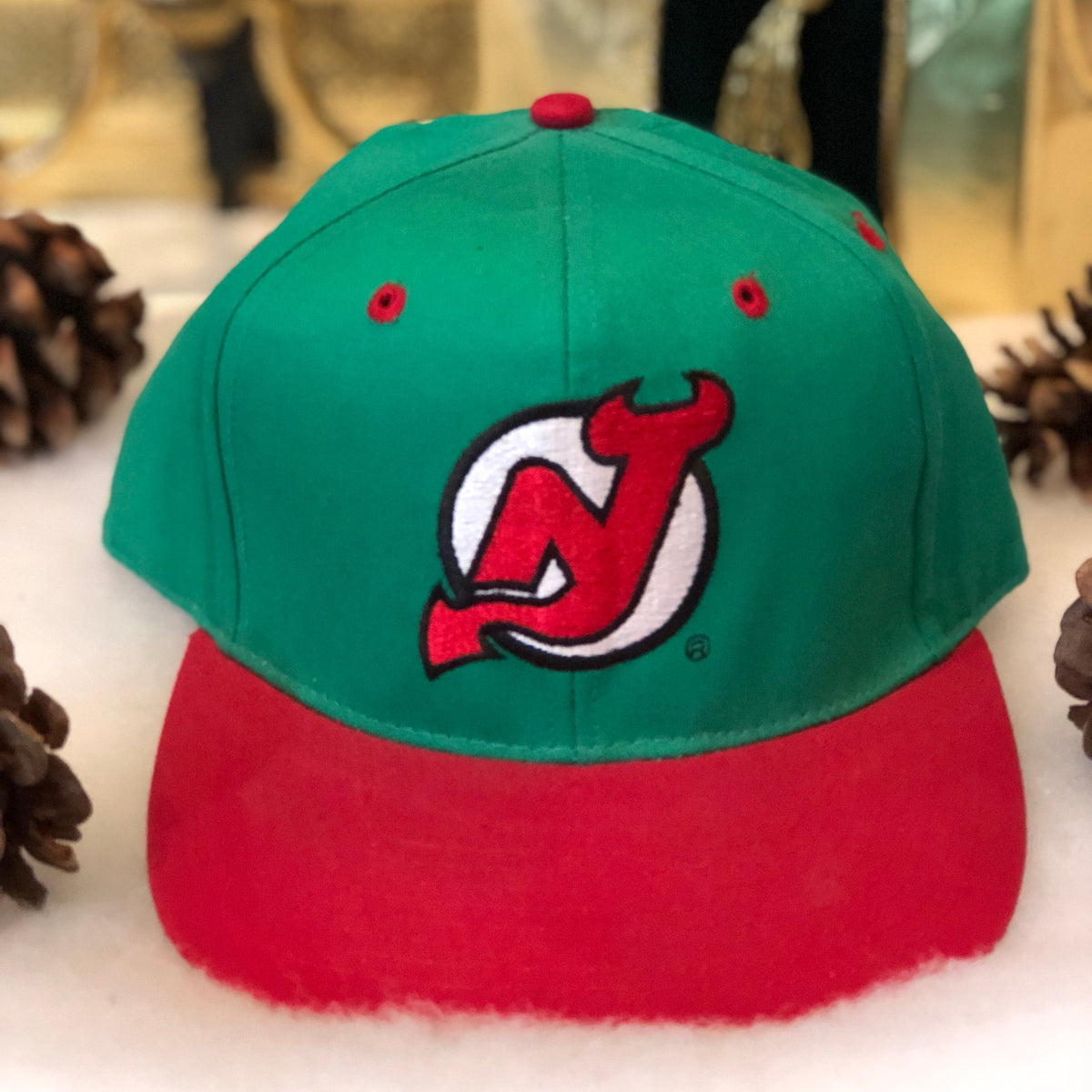 NHL New Jersey Devils Vintage Green Cuffed Beanie
