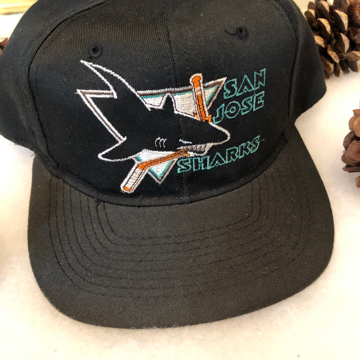 Vintage NHL San Jose Sharks Wool Universal Snapback Hat – 🎅 Bad Santa