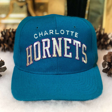 Vintage NBA Charlotte Hornets Starter Arch Wool Snapback Hat