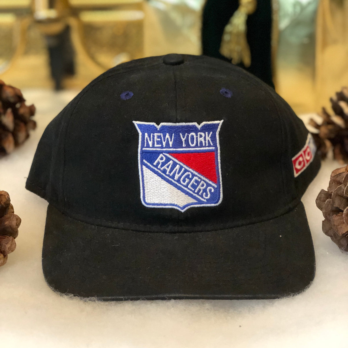 Vintage New York Rangers Lady Liberty CCM Snapback Hockey Hat