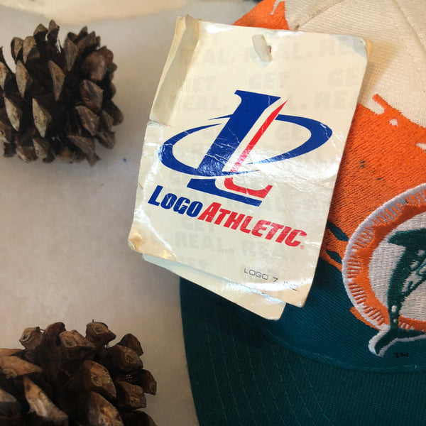 Vintage Deadstock NWT Logo Athletic Splash NFL Miami Dolphins Snapback Hat