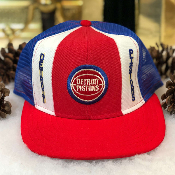 Vintage Deadstock NWOT NBA Detroit Pistons AJD Trucker Hat