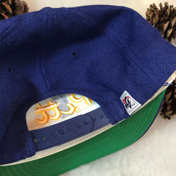 Vintage Deadstock NWOT NCAA Pittsburgh Panthers The Game Split Bar Wool Snapback Hat