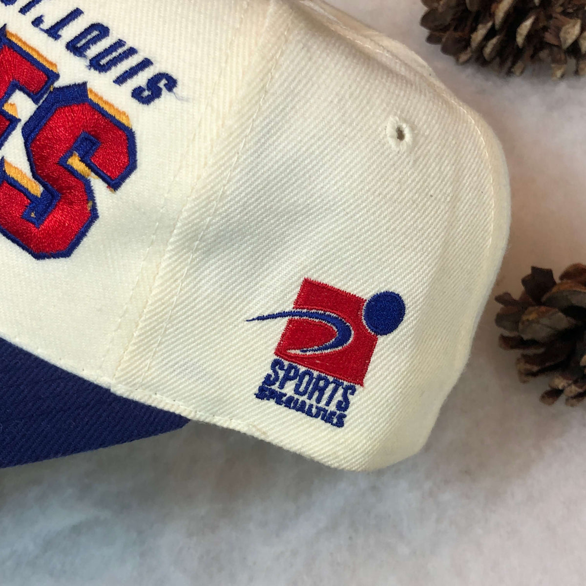 Vtg 90s St. Louis Blues Logo Athletic Snapback Hat Cap Shadow NHL VNDS