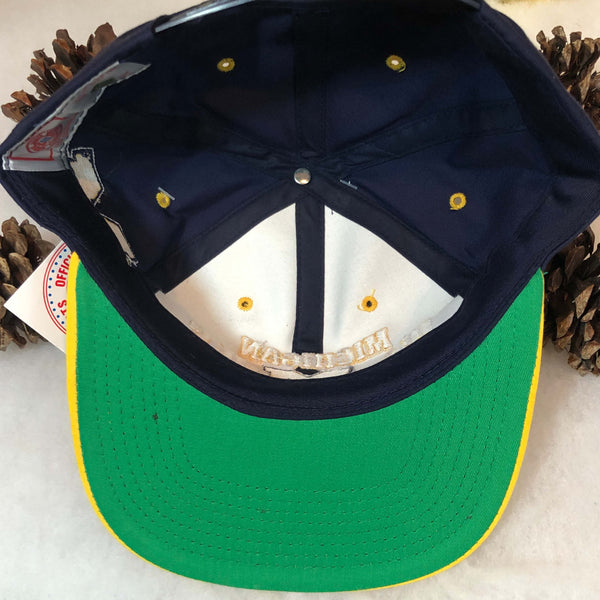 Vintage Deadstock NWT NCAA Michigan Wolverines The G Cap Twill Snapback Hat