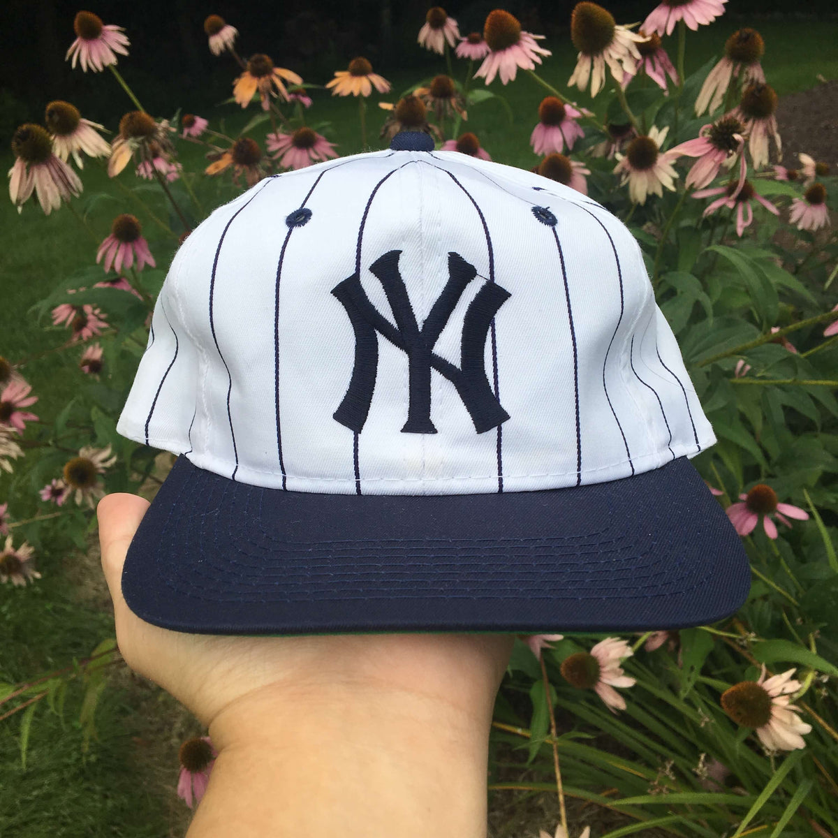 Vintage YoungAn MLB New York Yankees Pinstripe Snapback Hat – 🎅 Bad Santa