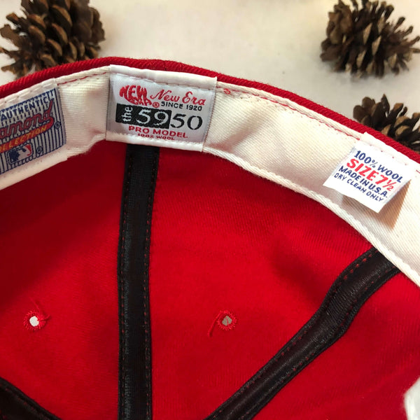 Vintage MLB Texas Rangers New Era Wool Fitted Hat 7 1/2